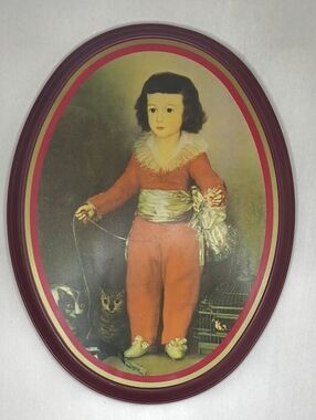 Don Manuel Osorio de Zuniga Wall Plaque with Red Maroon Edge